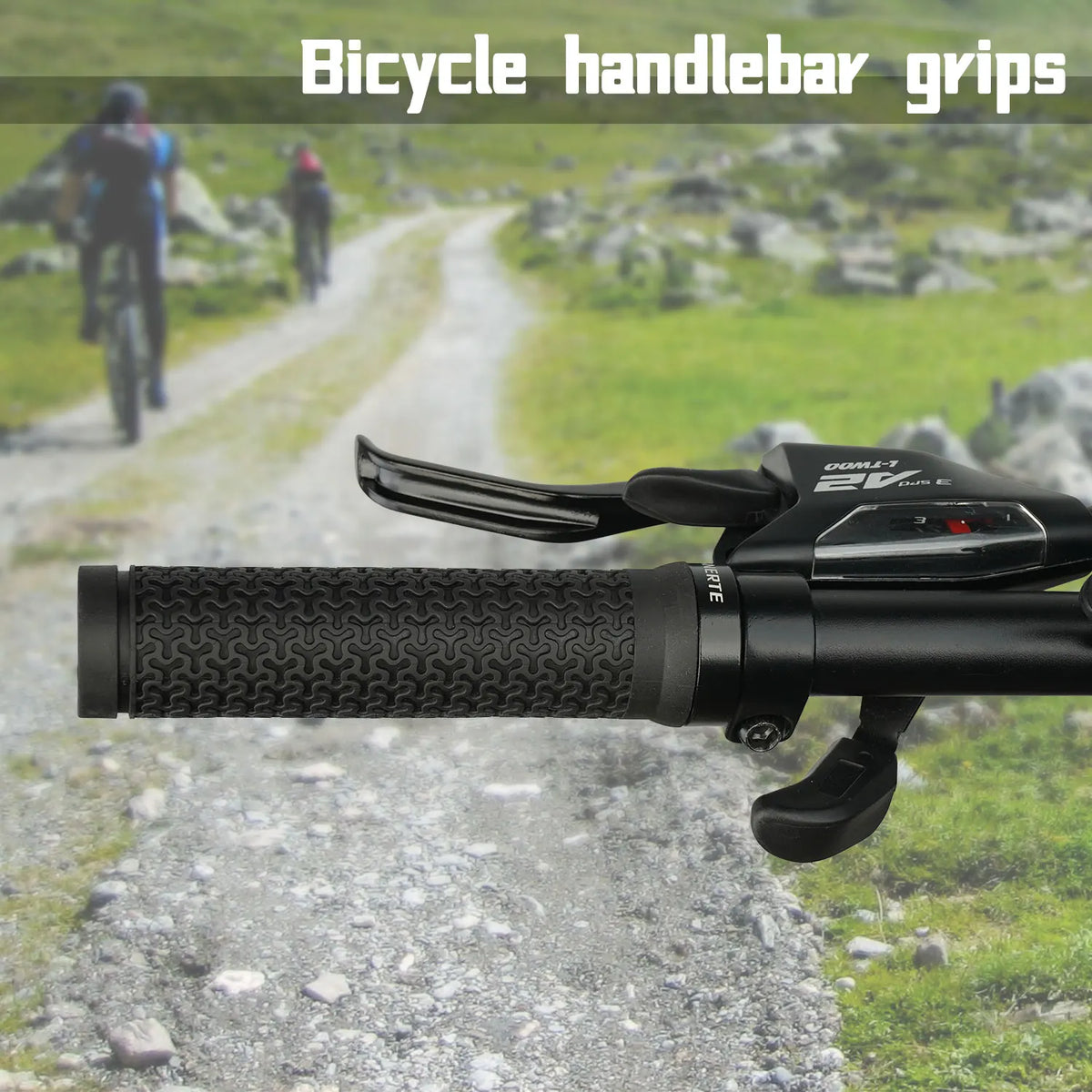 ANERTE Rubber Bicycle Grips 22mm Purple Brown Orange Black Ergonomic MTB Handlebar Grips for Dirt Pit BMX Mountain Bike Grips