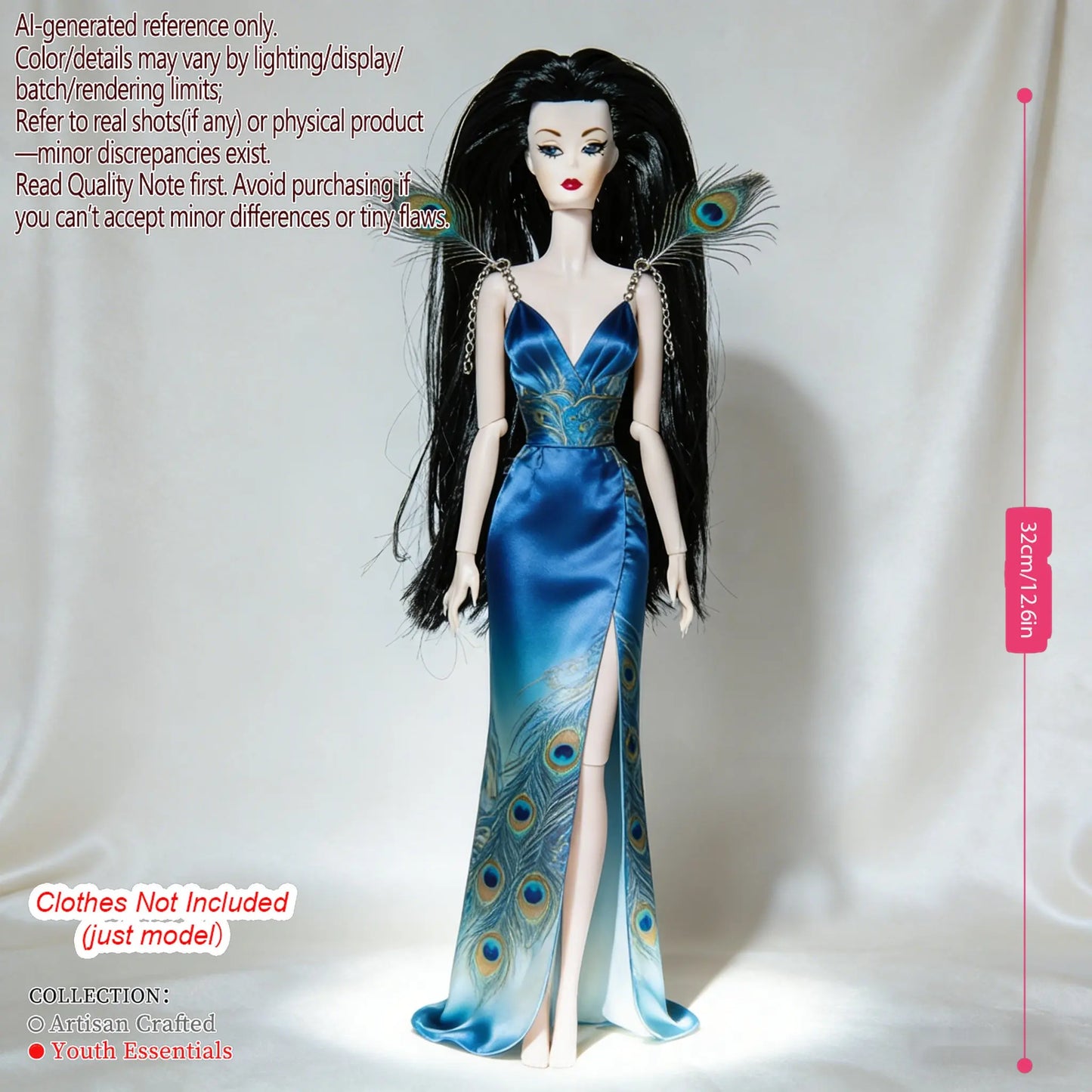 Multi-Joint BJD Model, 1/6 Scale 12-Joint, Changeable Makeup Premium Craft (no clothing)
