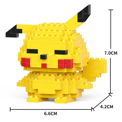 Cartoon Anime Hello Kitty Blocks Kuromi My Melody Cinnamoroll Mouse Building Blocks Doll Toy Kids Birthday Gift
