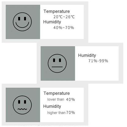 4pcs Mini LCD Hygrometer Thermometer Indoor Household New Digital Temperature Humidity Meter Digital Display Wall Mounted Sensor