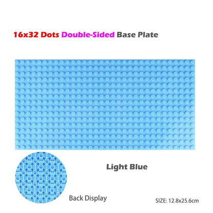 Classic Base Plates Plastic Bricks Double-sided 16*32 32X32 Dots City Blocks Baseplate DIY Parts Board Toys Kids Gift