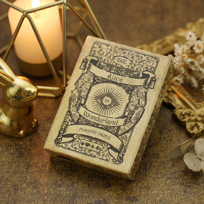 1Set Vintage Style Playing Cards Alice in Wonderland Poker Playing Cards Deck Board Games Retro Poker Never open