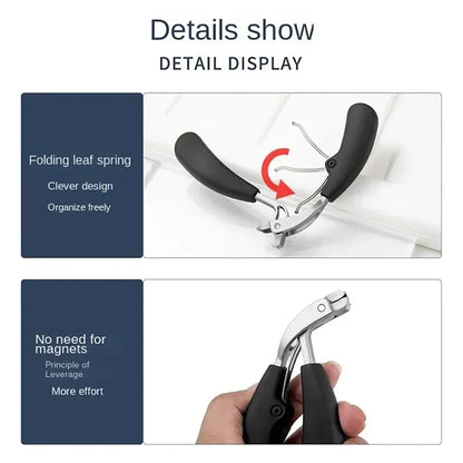 Heavy-Duty Nail Clippers Prevent splashing Wide Fingernail Clipper Thick Hard Toenail Cutter Arc Blade Manicure Scissor Tools