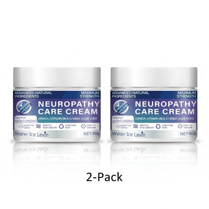 Water Ice Levin Maximum Strength Neuropathy Cream - with Natural Ingredients (Arnica, Msm, Aloe) for Intensive 72-Hour Hydration