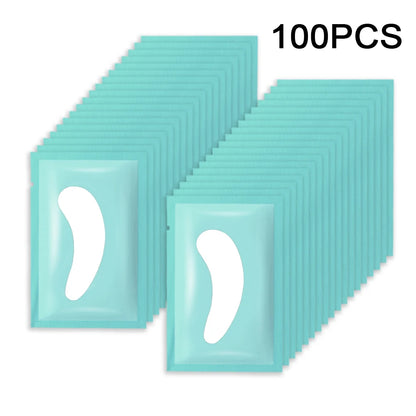 100 pairs Eyelash Pads Grafted Lash Hydrogels Gel Patches Under Eye Pads for Eyelash Extension Tips Sticker Makeup Tools