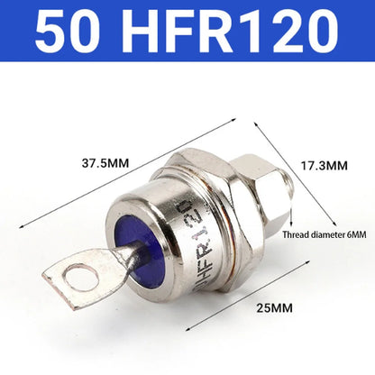 85A/40A/25A 1200V Positive Cathode/Negative Anode Stud Mount Diode Rectifier For Battery Charging Welding Machines Motor Control