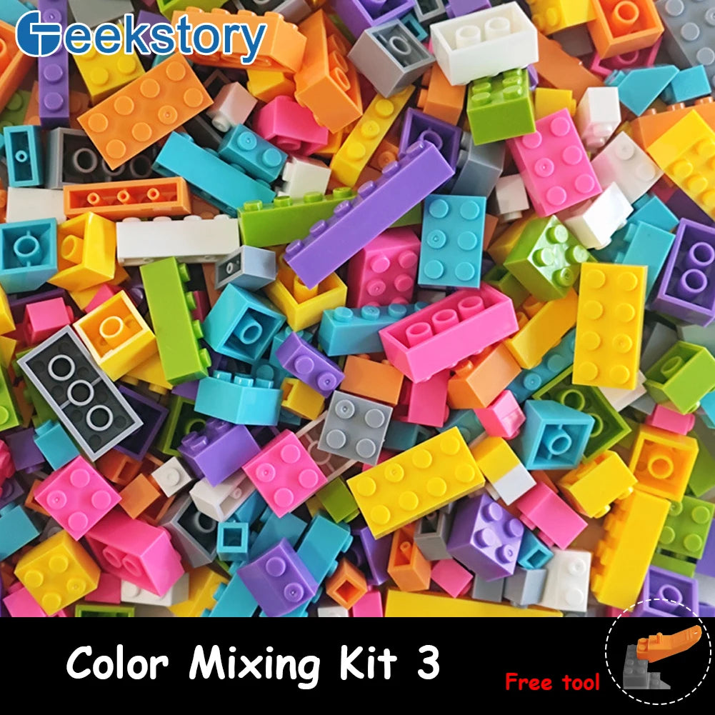 125g/250g Building Blocks Bulk Lot Pack Bricks Block Plate Creative Toy Small Particles Bulk Compatible Legoeds DIY Kit for Kids