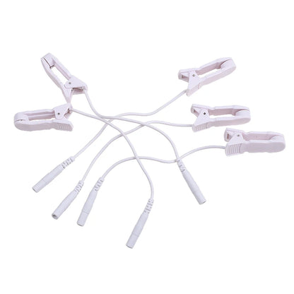 Ear Clip Machine Massager 2.0mm Plug Electrode Lead Wires Connecting Cables Sleeping Aids for Earclips