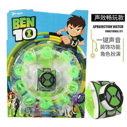 Omnitrix BEN10 Action Figures Ben Tennyson Projection Watch Deformation Sound Light Doll Smart Watch Children's Birthday Gifts