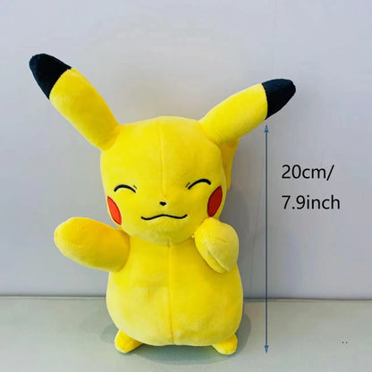 18-28cm Pokemon Plush Toy Grookey Sprigatito Oshawott Leafeon Espeon Morpeko Gonbe Mimikyu Anime Figure Peluche Toys