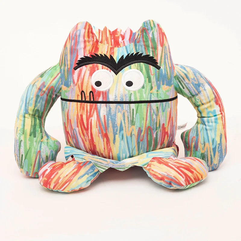 15/25cm 7pcs Kawaii Colorful Monster Plush Doll With Expression Monster Plushie Stuffed Toy For Boys And Girls Birthday Gifts