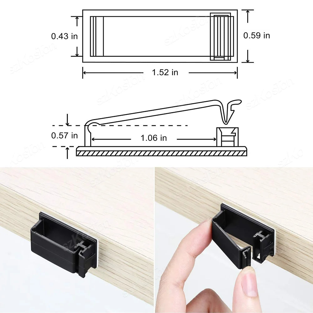 Self-adhesive Cable Organizer Cable Clamp Clips Holder Clamp Management Car USB Data Cable Decorative Cord Winder Manager