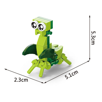 Insect World Animals Scorpion Mantis Ants Spider Birds Marine Animal Building Blocks Toys Desktop Ornaments Bricks Kids Gift