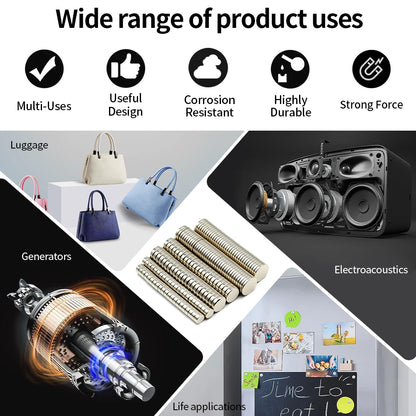 Super Strong Neodymium Magnet N35 NdfeB Permanent Magnetic imanes Round Powerful Magnets Refrigerator Magnet  2x2/6x2/6x3/10x3