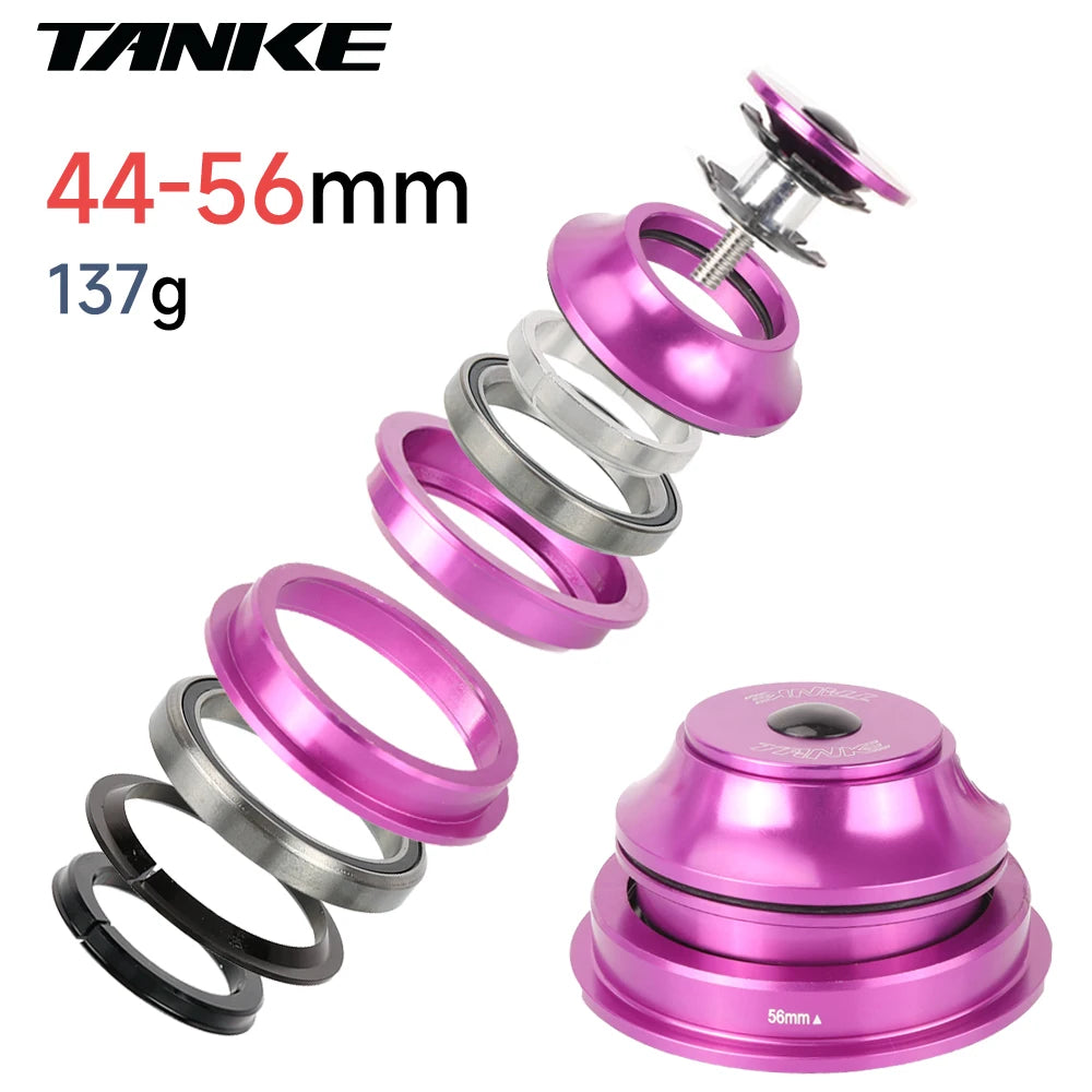 TANKE-MTB Bowl Group, Mountain Bike Aluminum Alloy Headset,Tapered Straight Fork Bearing,44-44mm/52/55/56mm,11/8 ",11/2",28.6mm