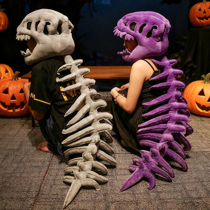 Realistic Dinosaur Skeleton Costume Set Funny Headgear Cosply Dress up Clothing Plush Toys Creative Gifts