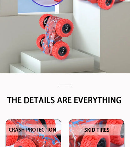 Children's toy car fun double-sided car inertial safety anti-collision anti-fall Kid's anti-fall model sliding off-road vehicle