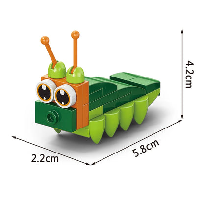 Insect World Animals Scorpion Mantis Ants Spider Birds Marine Animal Building Blocks Toys Desktop Ornaments Bricks Kids Gift