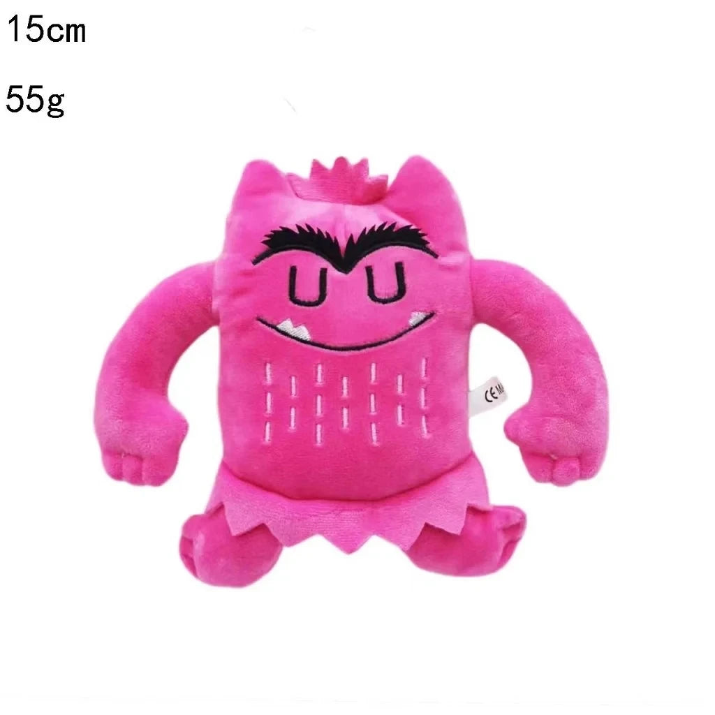 6pcs/set 6 Colors Kawaii The Color Monster Plush Doll Children Monster Color Emotion Plushie Stuffed Toy For Kids Birthday Gifts