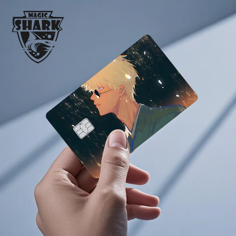 2025 New Magic Shark Anime Money Charge 404 Error ID Game Machine Film Skin Sticker for Debit Bank Credit Card