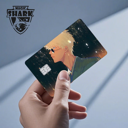 2025 New Magic Shark Anime Money Charge 404 Error ID Game Machine Film Skin Sticker for Debit Bank Credit Card