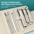 1/5pcs Professional Manicure and Pedicure Kit  Includes Nail Clipper Nail File and Ear Pick Portable Storage Case Tool