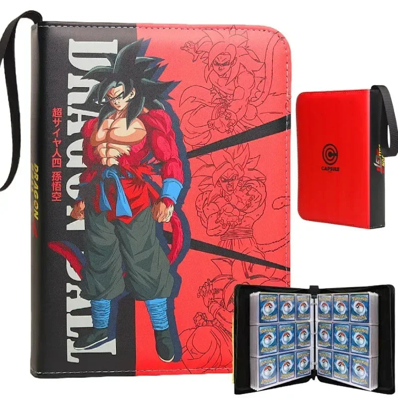 400pcs/900pcs Anime Dragon Ball Card Album Book Collection Card Storage Folder Hold Vegeta Iv Game Cards Binder Holder Kids Gift