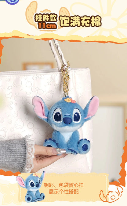 100% Genuine Disney Stitch Scrump Angel Cartoon Blue Stitch Plush Toy Authorized Doll Stich Cute Birthday Gift High Quality