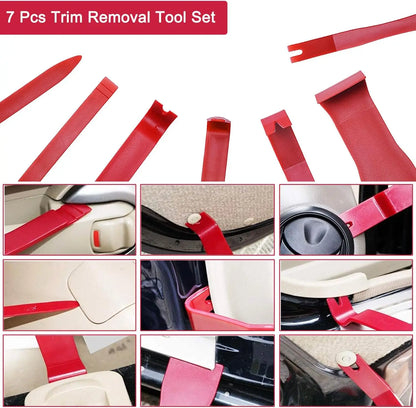 21/18PCS Car Door Tool Kit Inflatable Air Pump Auto Window Door Open Fixing Gripper Tools Long Reach Kits with Carrying Bag