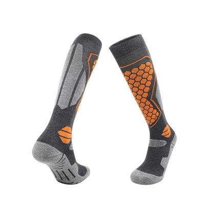 GTUBIKE Thermal Winter Cotton Men Women Ski Socks High Elastic Sports Socks Snowboarding Cycling Adult Skiing Thicker Leg Warm