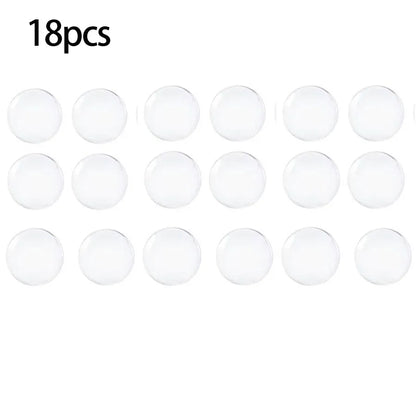 Door Knob Wall Shield Clear Soft Rubber Door Stopper Door Handle Bumper Mute Stickers Wall Protector Muffler Pad Protective Plug