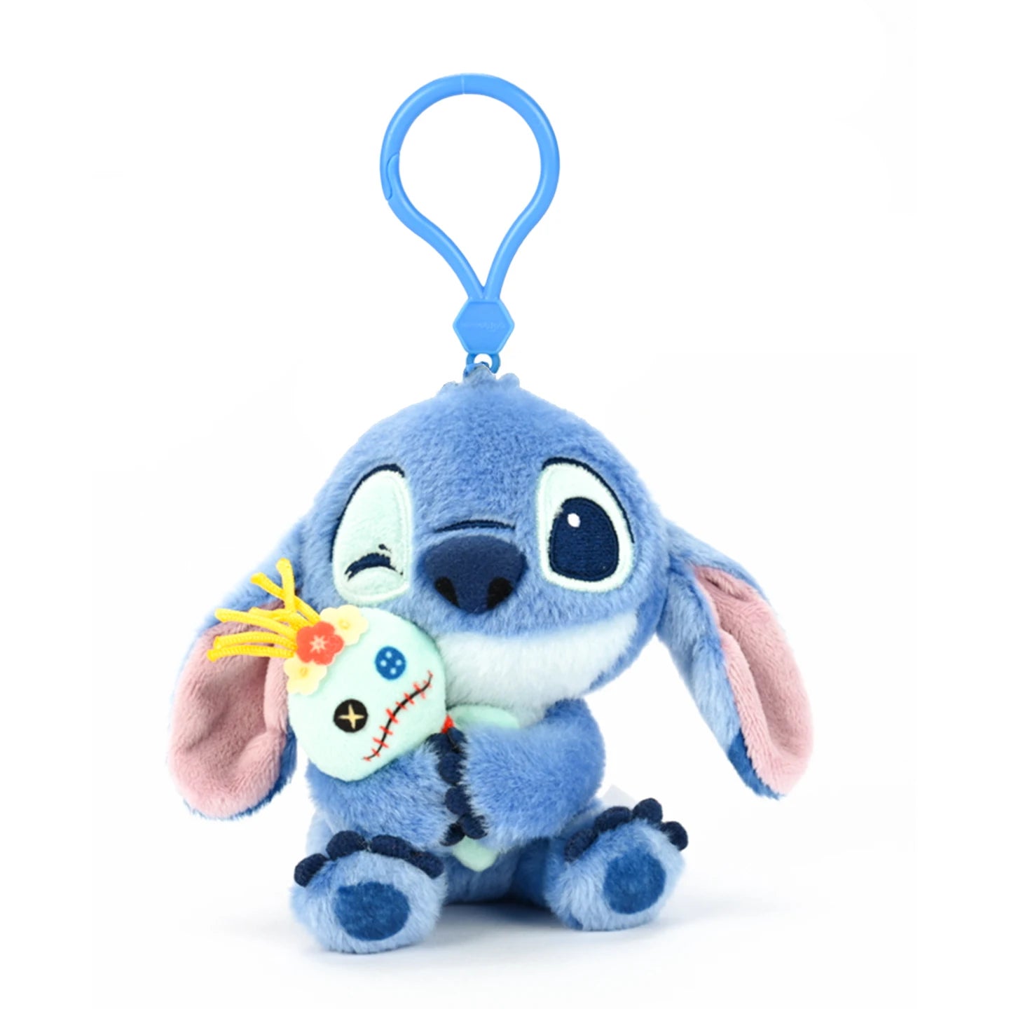 Genuine Disney Stitch Lotso Plush Toys Keychain Pendant Accessories Cute Cartoon Stuffed Doll Key Ring Toys Key Chain Gift