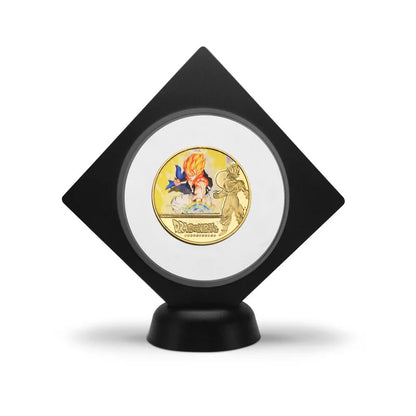 Dragon Ball Gold Plated Gold Coin Son Goku Vegeta Commemorative Coins Children Classic Anime Peripherals Collection Toy Souvenir