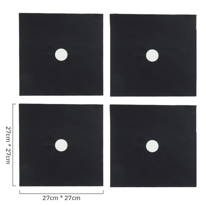 8/4/1pcs Stove Protector Cover Liner Gas Stove Protector Stove Stovetop Burner Protector Kitchen Accessories Mat Cooker 27cm