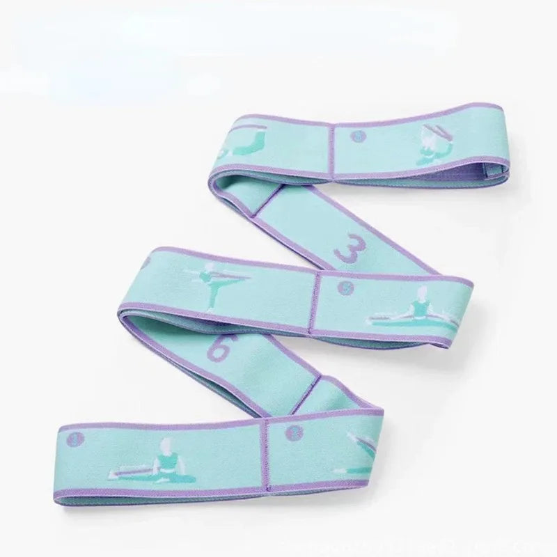 Adult Latin Training Elastic Resistance Band Yoga Auxiliary Stretching Belt Bands Beginner Pilates Dance Loop Fitness Tension