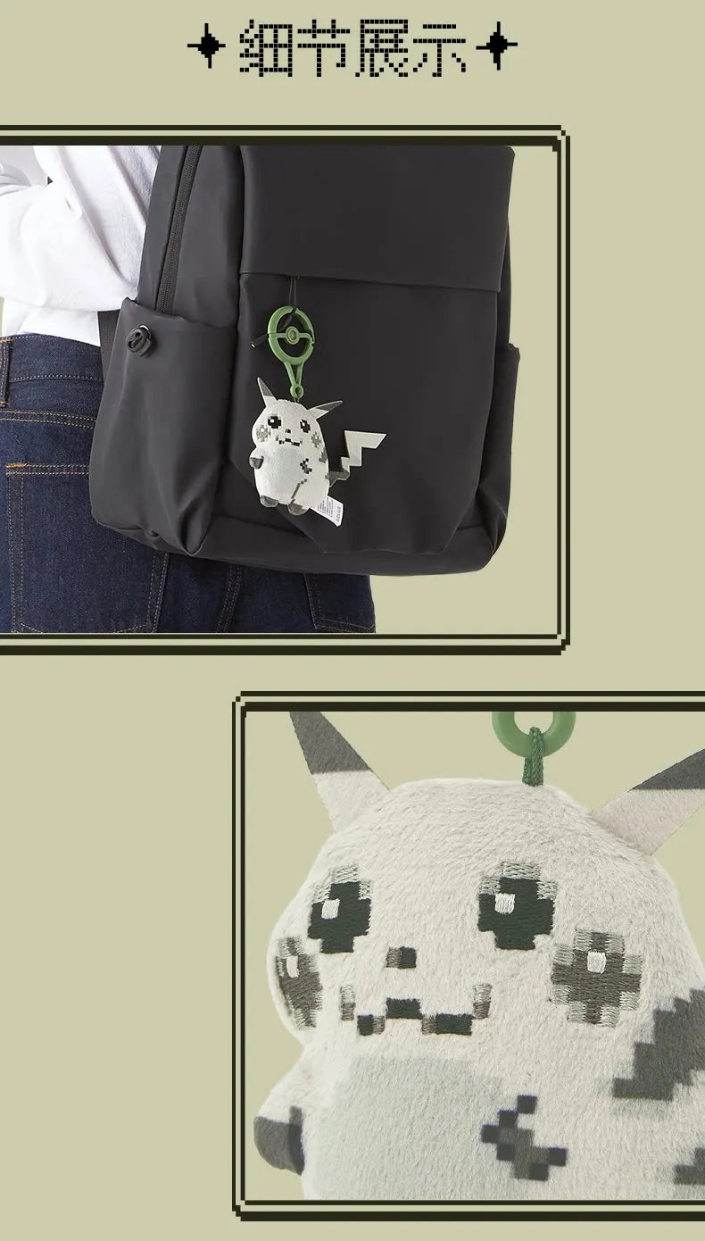 Genuine PokéMon Center PokéMon 30th Anniversary Original Pixel Style Plush Toy Stuffed Doll Anime Fans Collection Toy Gift