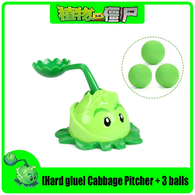 Funny Plants vs. Zombies 2 Hard Glue Peashooter Gatling Pea Shooter Sunflower Action Figure Model Dolls Shooting Toys Kids Gifts