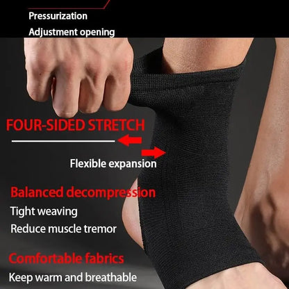 2026 new 1 pair of one size elastic breathable ankle support sled.Professional protective gear is used for running and cycling.