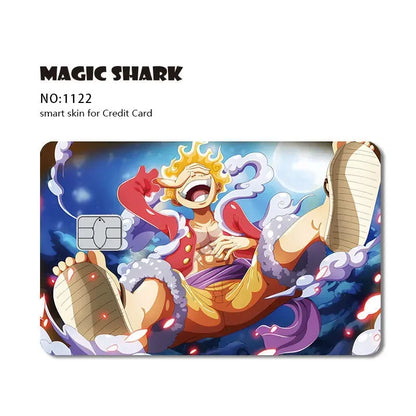 Magic Shark Wanted Anime 3M PVC Matte No Fade Skin Cover Sticker for Metro Debit Credit Card