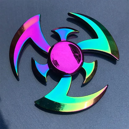 Metal Rainbow Fidget Spinner Colorful EDC Hand Spinner Anti-Anxiety Toy for Children Adult Relieves Stress Finger Spinner Gifts