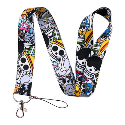 Japan Anime Cartoon Zoro Neck Strap Lanyards for Key ID Card Gym Cell C USB Badge Holder Rope Cute Key Chain Toy Gift