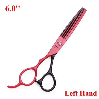 6.0'' Left Hand Professional Hairdressing Hair Scissors Cutting Shears Thinning Salon Barber Home Japan Steel Dropshipping A8001