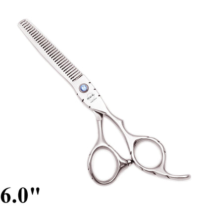 Professional Hairdressing Scissors 5.5" 6" AQIABI Japan Stainless Thinning Scissors Barber Shop Hair Cutting Scissors Red A1010
