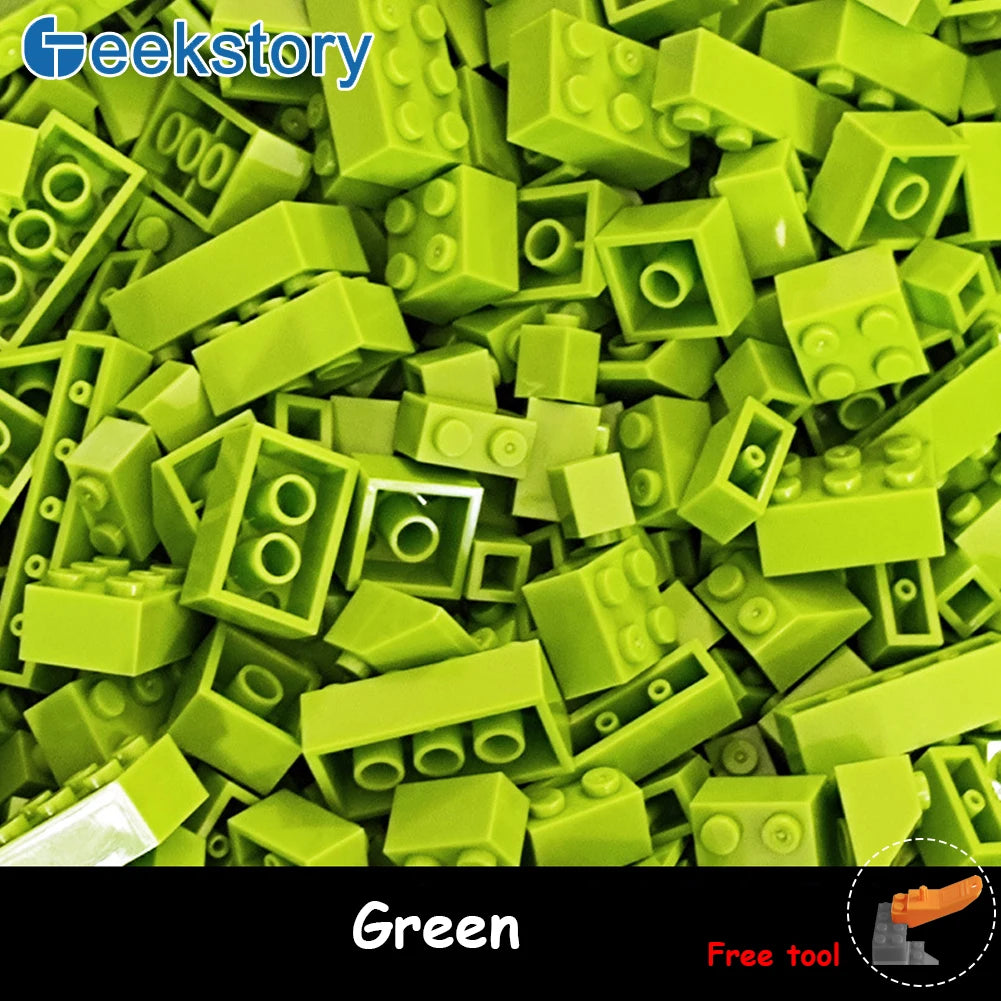 125g/250g Building Blocks Bulk Lot Pack Bricks Block Plate Creative Toy Small Particles Bulk Compatible Legoeds DIY Kit for Kids
