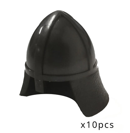 Viking Pirate Age Bullhorn Hat Medieval Knight Roman Warrior Soldier Helmet Action Figures Building Blocks Toys For Children