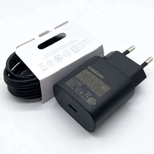 Samsung S24 25W Super Fast Charger PD Usb Type C Adapter Cargador For Samsung Galaxy S23 S22 Plus S21 ultra FE A55 A35 M55 A54