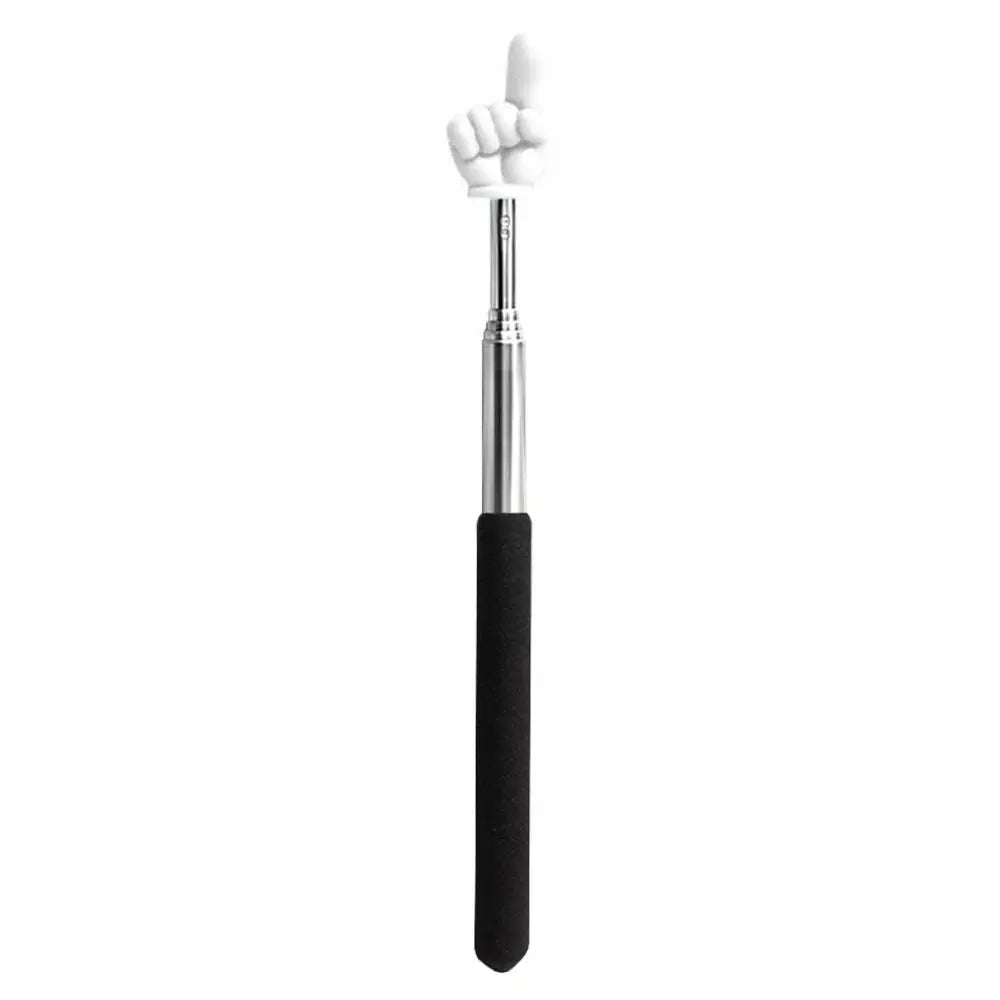 Steel Teaching Pointer Telescopic Rod Finger Design Teaching Stick Finger Reading Sticks Tools School Office Supplies