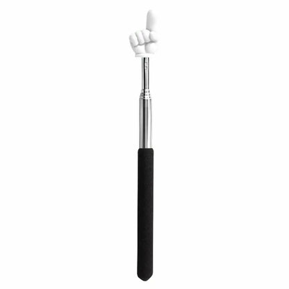 Steel Teaching Pointer Telescopic Rod Finger Design Teaching Stick Finger Reading Sticks Tools School Office Supplies