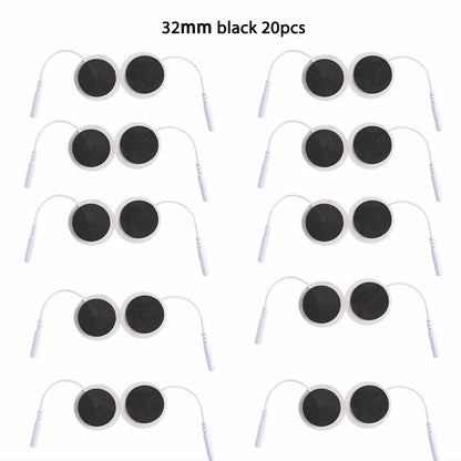 32mm Non-woven Fabric Electrode Pads Replacement For Tens EMS Nerve Muscle Stimulator Body Massager Patches