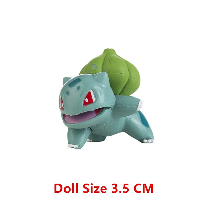 Pokemon Anime Figure Pikachu Eevee Charizard Mewtwo Cartoons Figure Collection Model Pocket Monster Action Toys Kids Birthday Gi